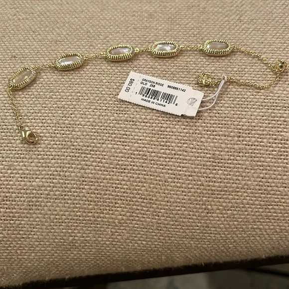 Kendra Scott Grayson Ridge 14K Plated Link Bracelet/NWT - Picture 6 of 7